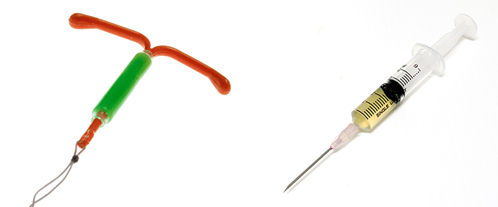 IDU and injection contraception advice