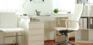 White Doctors Room Desk